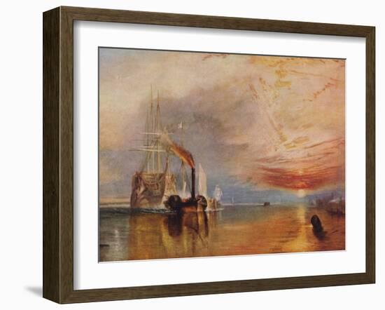 'The Fighting Temeraire', 1839-JMW Turner-Framed Giclee Print