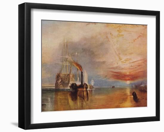 'The Fighting Temeraire', 1839-JMW Turner-Framed Giclee Print