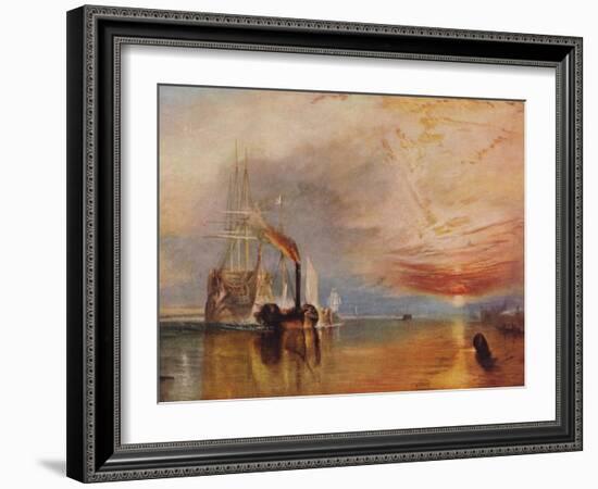 'The Fighting Temeraire', 1839-JMW Turner-Framed Giclee Print