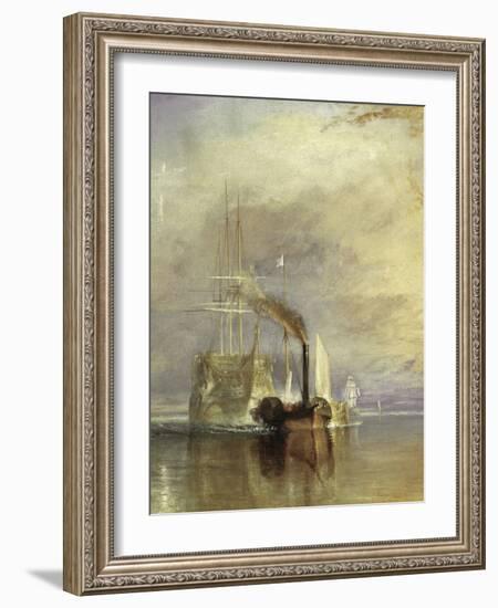 The Fighting Temeraire - Detail-J M W Turner-Framed Giclee Print