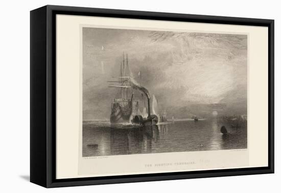 The Fighting Téméraire, engraved by Willmore-Joseph Mallord William Turner-Framed Premier Image Canvas