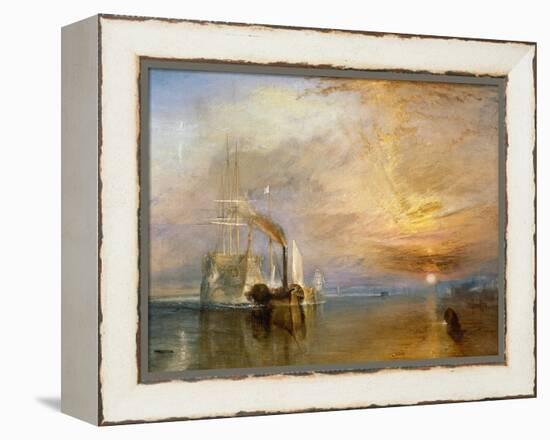 The "Fighting Temeraire" Tugged to Her Last Berth to be Broken Up, Before 1839-J^ M^ W^ Turner-Framed Premier Image Canvas