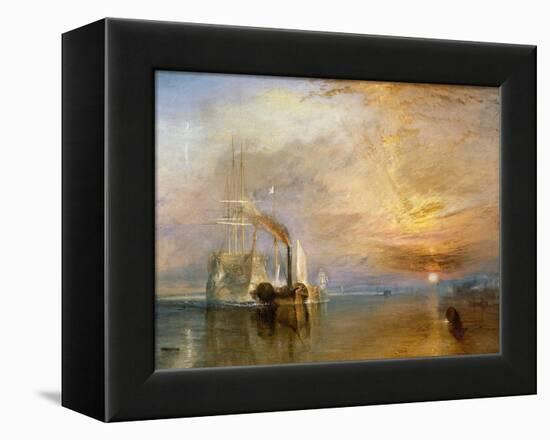 The "Fighting Temeraire" Tugged to Her Last Berth to be Broken Up, Before 1839-J^ M^ W^ Turner-Framed Premier Image Canvas