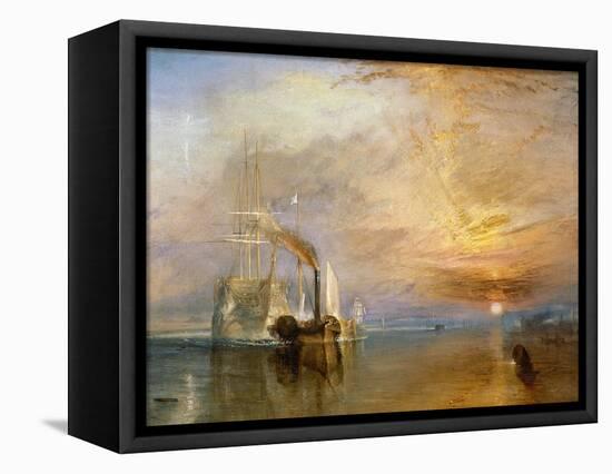 The "Fighting Temeraire" Tugged to Her Last Berth to be Broken Up, Before 1839-J^ M^ W^ Turner-Framed Premier Image Canvas