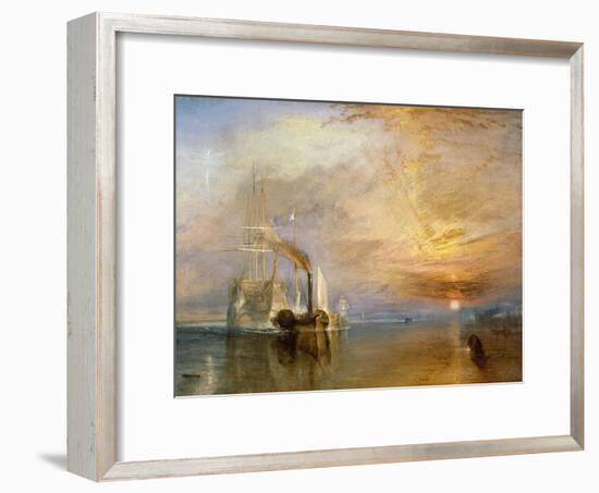 The "Fighting Temeraire" Tugged to Her Last Berth to be Broken Up, Before 1839-J^ M^ W^ Turner-Framed Giclee Print