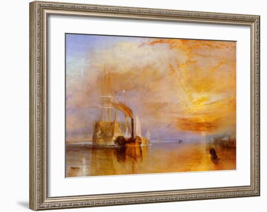 The Fighting Temeraire-J M W Turner-Framed Art Print