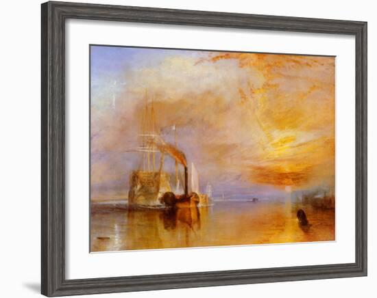 The Fighting Temeraire-J M W Turner-Framed Art Print