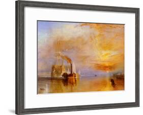 The Fighting Temeraire-J^ M^ W^ Turner-Framed Art Print