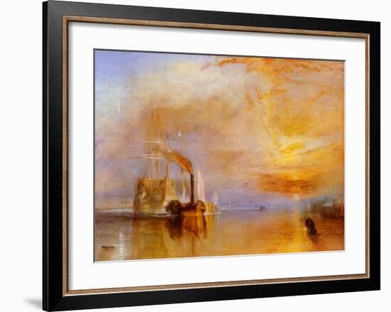 The Fighting Temeraire-J M W Turner-Framed Art Print