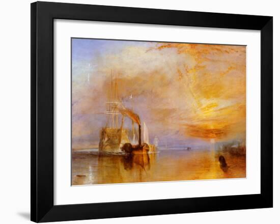 The Fighting Temeraire-J M W Turner-Framed Art Print