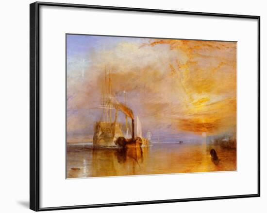 The Fighting Temeraire-J M W Turner-Framed Art Print