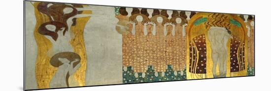 The Final Chorus of Beethoven's 9th Symphony-Gustav Klimt-Mounted Giclee Print