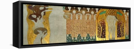 The Final Chorus of Beethoven's 9th Symphony-Gustav Klimt-Framed Premier Image Canvas