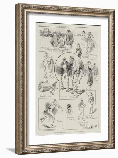 The Final Cricket Match Between England and Australia at the Oval-null-Framed Giclee Print