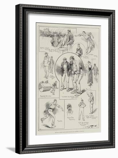 The Final Cricket Match Between England and Australia at the Oval-null-Framed Giclee Print