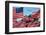 The final flight of the Space Shuttle Columbia flies on 9/21/12 over US Flags at Peperdine Unive...-null-Framed Photographic Print