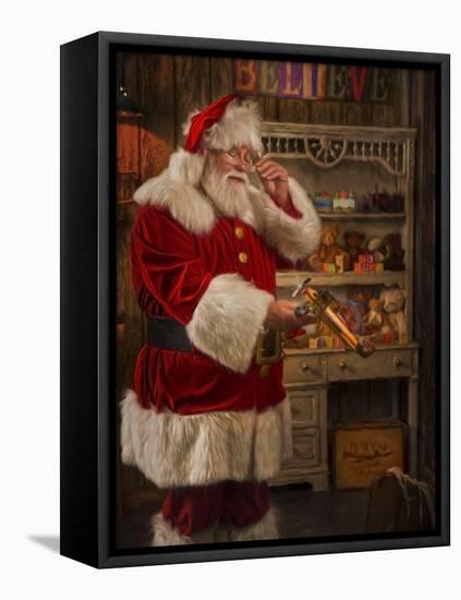 The Final Inspection-Santa’s Workshop-Framed Premier Image Canvas