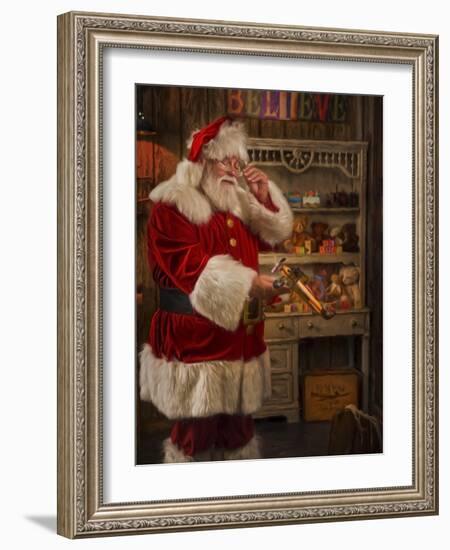 The Final Inspection-Santa’s Workshop-Framed Giclee Print