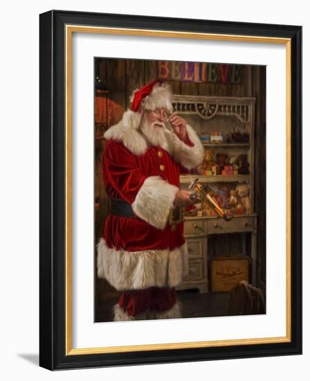 The Final Inspection-Santa’s Workshop-Framed Giclee Print