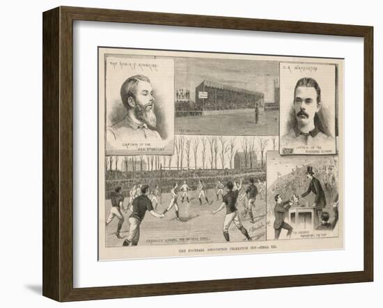 The Final of the Football Association Challenge Cup: The Old Etonians Beaten by Blackburn Olympic-null-Framed Art Print