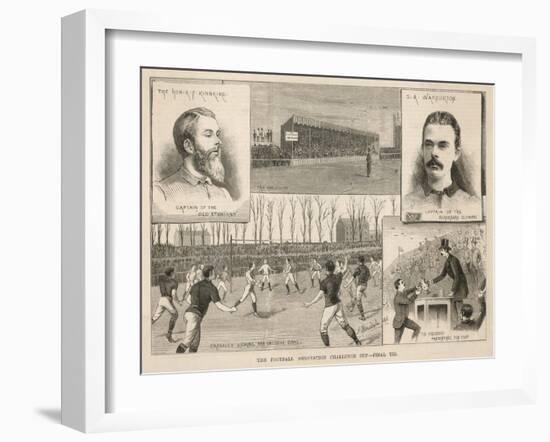 The Final of the Football Association Challenge Cup: The Old Etonians Beaten by Blackburn Olympic-null-Framed Art Print