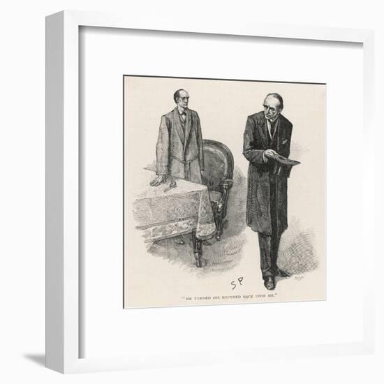 The Final Problem, Holmes and His Arch-Enemy-null-Framed Art Print