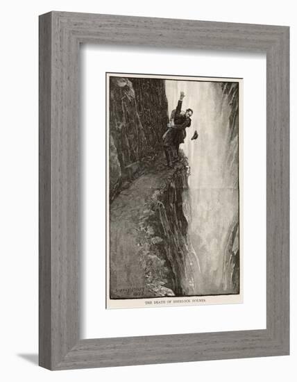 The Final Problem the Death of Sherlock Holmes-Sidney Paget-Framed Photographic Print