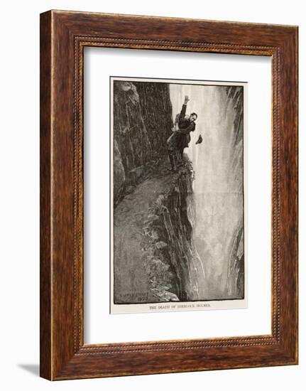 The Final Problem the Death of Sherlock Holmes-Sidney Paget-Framed Photographic Print