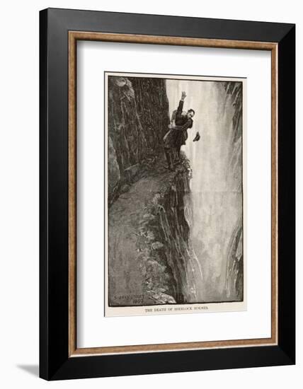 The Final Problem the Death of Sherlock Holmes-Sidney Paget-Framed Photographic Print