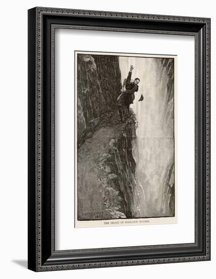 The Final Problem the Death of Sherlock Holmes-Sidney Paget-Framed Photographic Print