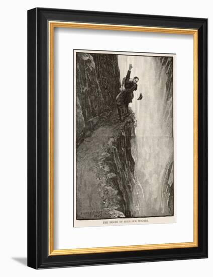 The Final Problem the Death of Sherlock Holmes-Sidney Paget-Framed Photographic Print