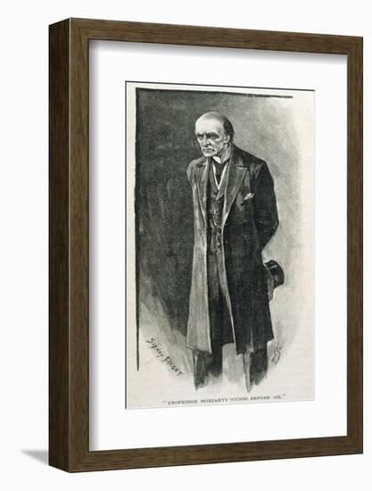 The Final Problem the Evil Professor Moriarty-Sidney Paget-Framed Photographic Print