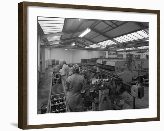 The Final Process of Bottling Beer, Ward and Sons Bottling Plant, Swinton, South Yorkshire, 1960-Michael Walters-Framed Photographic Print