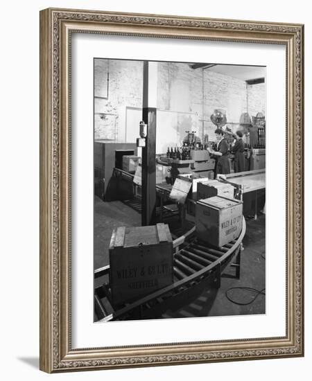 The Final Stages of Bottling Whisky at Wiley and Co, Sheffield, South Yorkshire, 1960-Michael Walters-Framed Photographic Print