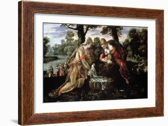 The Finding of Moses, 1651-Jacopo Tintoretto-Framed Giclee Print