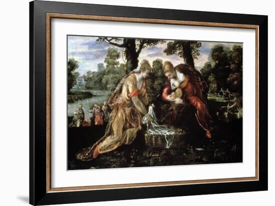 The Finding of Moses, 1651-Jacopo Tintoretto-Framed Giclee Print