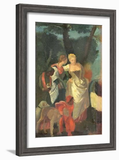 The Finding of Moses, after a Painting by Veronese, Late 1860s-Edgar Degas-Framed Giclee Print