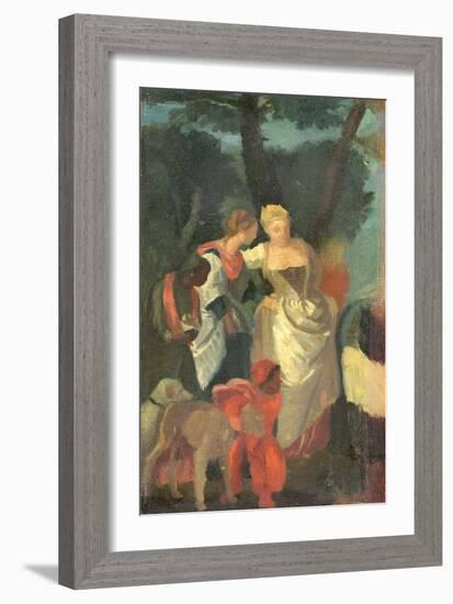 The Finding of Moses, after a Painting by Veronese, Late 1860s-Edgar Degas-Framed Giclee Print