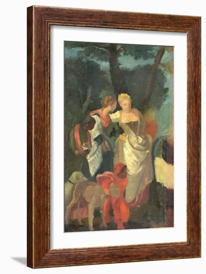 The Finding of Moses, after a Painting by Veronese, Late 1860s-Edgar Degas-Framed Giclee Print