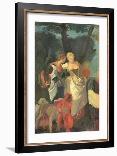 The Finding of Moses, after a Painting by Veronese, Late 1860s-Edgar Degas-Framed Giclee Print