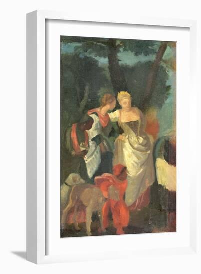 The Finding of Moses, after a Painting by Veronese, Late 1860s-Edgar Degas-Framed Giclee Print