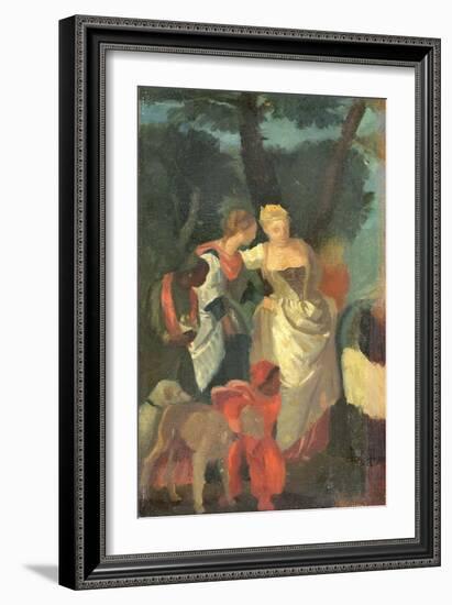 The Finding of Moses, after a Painting by Veronese, Late 1860s-Edgar Degas-Framed Giclee Print