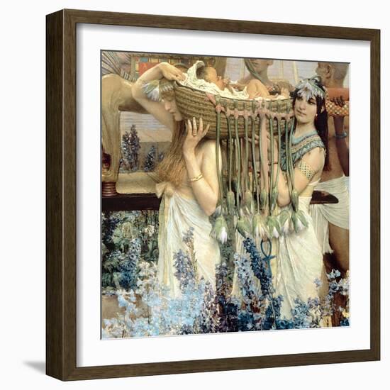 The Finding of Moses by Pharaoh's Daughter, 1904 (Detail)-Sir Lawrence Alma-Tadema-Framed Giclee Print