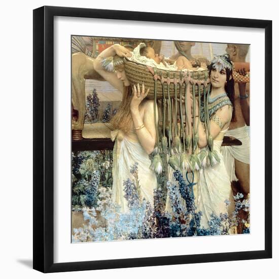 The Finding of Moses by Pharaoh's Daughter, 1904 (Detail)-Sir Lawrence Alma-Tadema-Framed Giclee Print