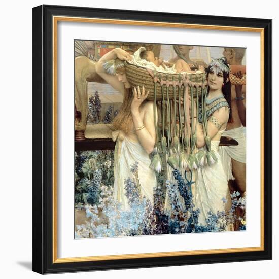 The Finding of Moses by Pharaoh's Daughter, 1904 (Detail)-Sir Lawrence Alma-Tadema-Framed Giclee Print