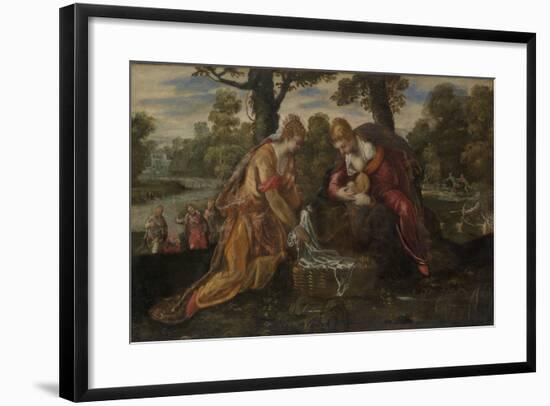 The Finding of Moses, c.1555-75-Jacopo Robusti Tintoretto-Framed Giclee Print