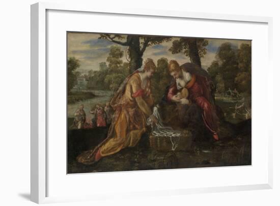 The Finding of Moses, c.1555-75-Jacopo Robusti Tintoretto-Framed Giclee Print