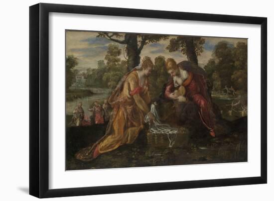 The Finding of Moses, c.1555-75-Jacopo Robusti Tintoretto-Framed Giclee Print