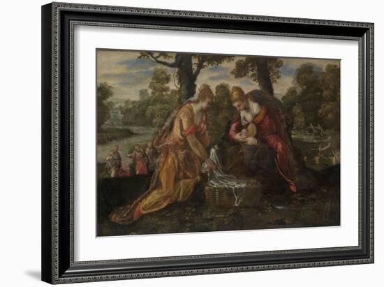 The Finding of Moses, c.1555-75-Jacopo Robusti Tintoretto-Framed Giclee Print