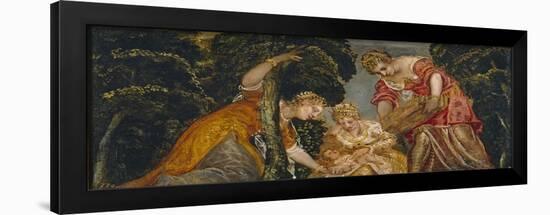 The Finding of Moses-Jacopo Tintoretto-Framed Giclee Print